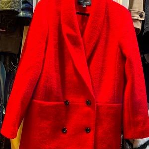 Ann Taylor Red oversized winter coat
